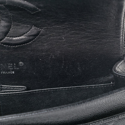 Chanel Caviar Quilted Medium Double Flap Black 11 of 14