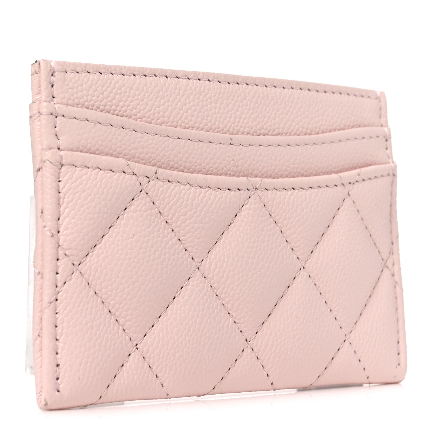 Chanel Caviar Quilted Card Holder Light Pink 3 of 9