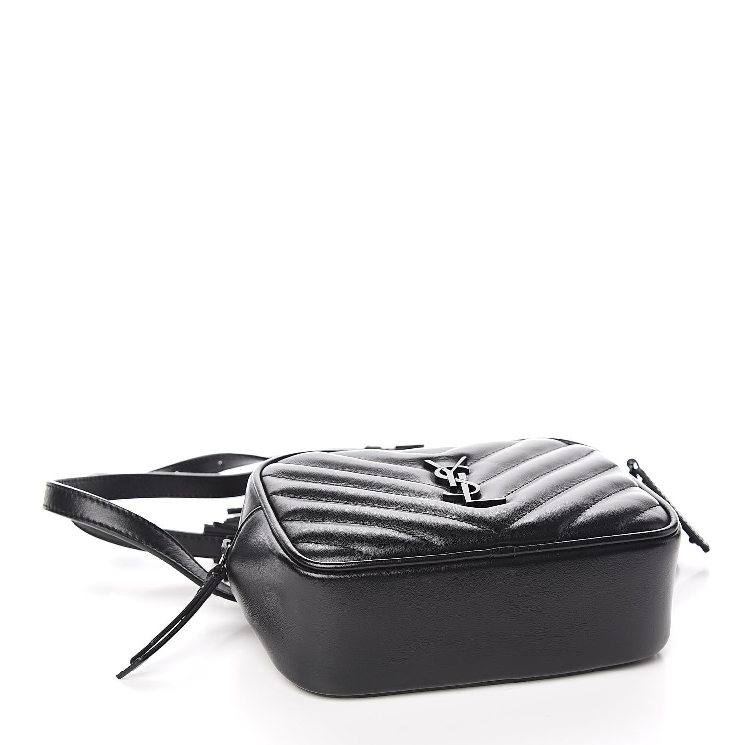 Saint Laurent Calfskin Matelasse Monogram Lou Belt Bag Black 4 of 10