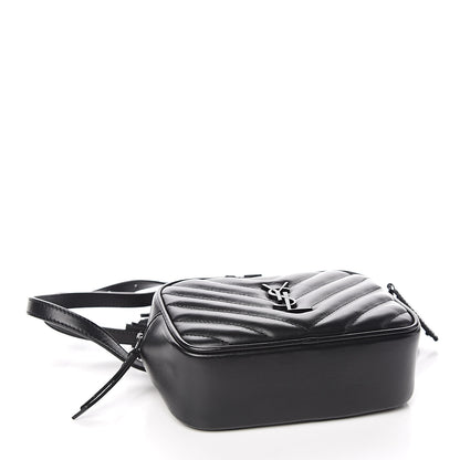 Saint Laurent Calfskin Matelasse Monogram Lou Belt Bag Black 4 of 10