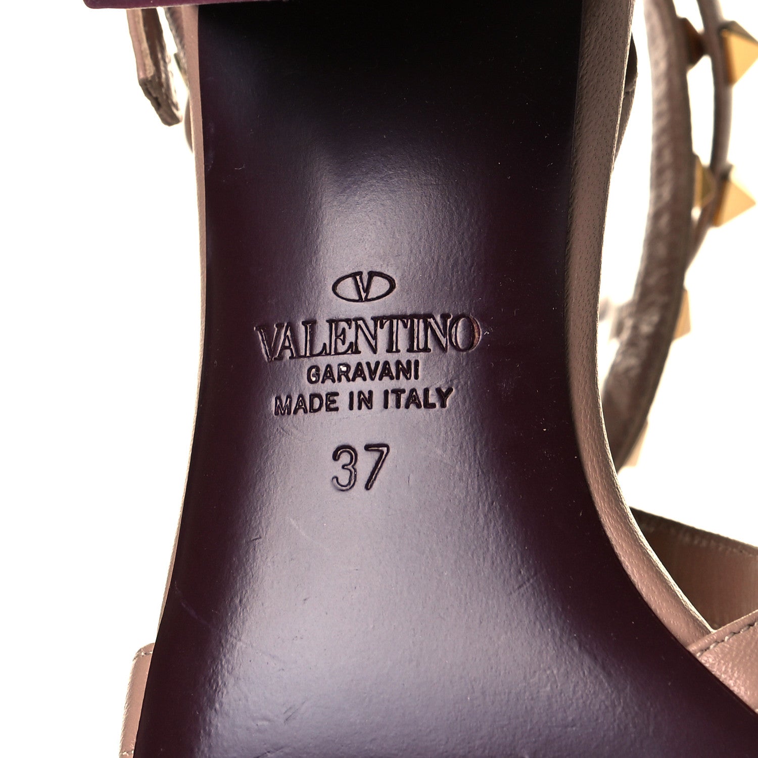 Valentino Garavani Nappa Rockstud Flair Ankle Wrap 45mm Sandals 37 Rose Cannelle 6 of 8