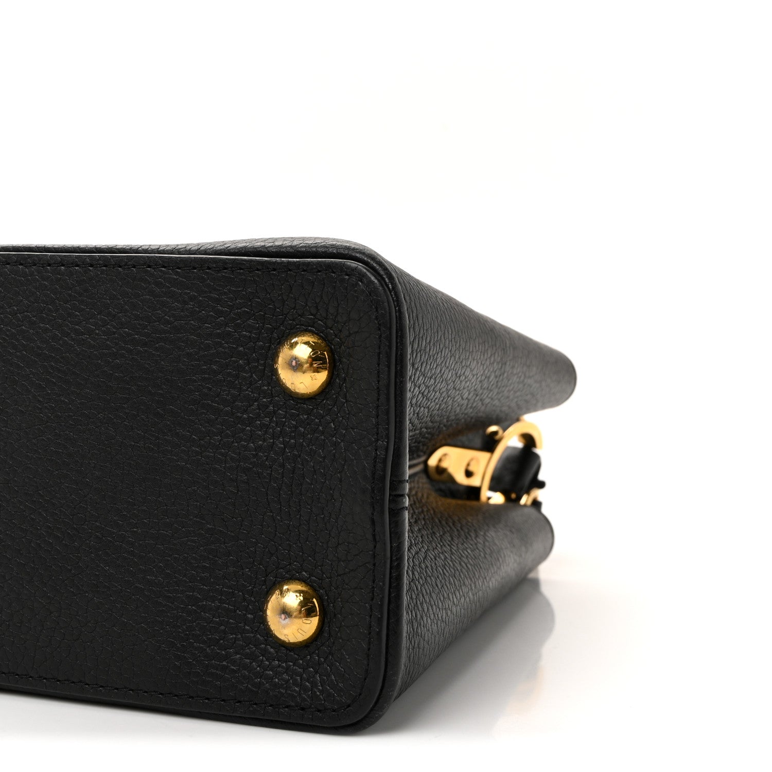 Louis Vuitton Taurillon Snakeskin Iris Blossom Capucines PM Black 9 of 9