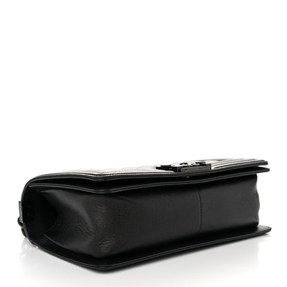 Chanel Caviar Quilted Medium Boy Flap So Black 4 of 10