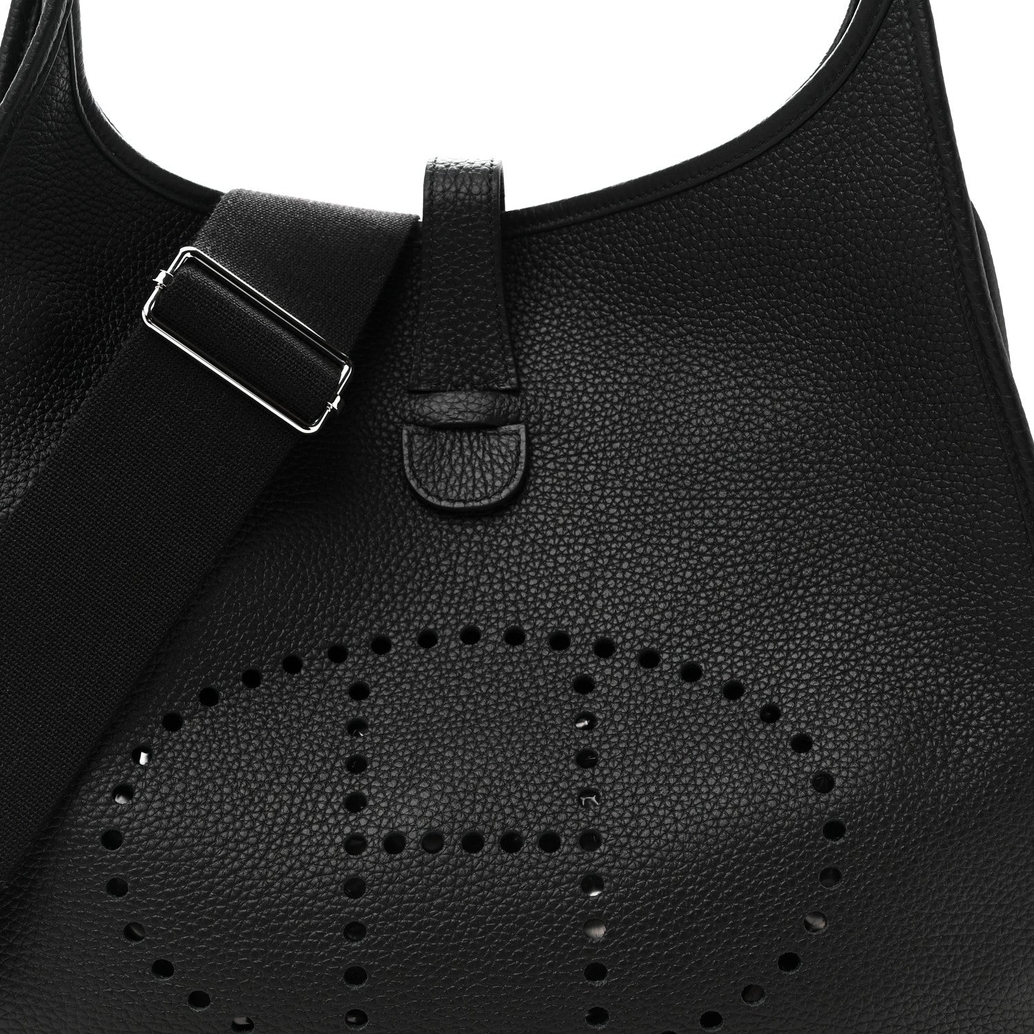 Hermes Taurillon Clemence Evelyne III GM Black 8 of 11