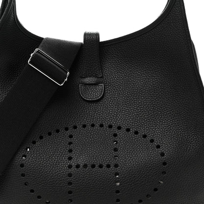 Hermes Taurillon Clemence Evelyne III GM Black 8 of 11