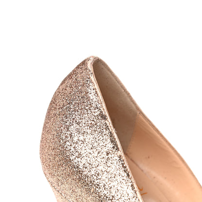 Christian Louboutin Glitter Vendome 120 Pumps 37 Gold 23 of 24