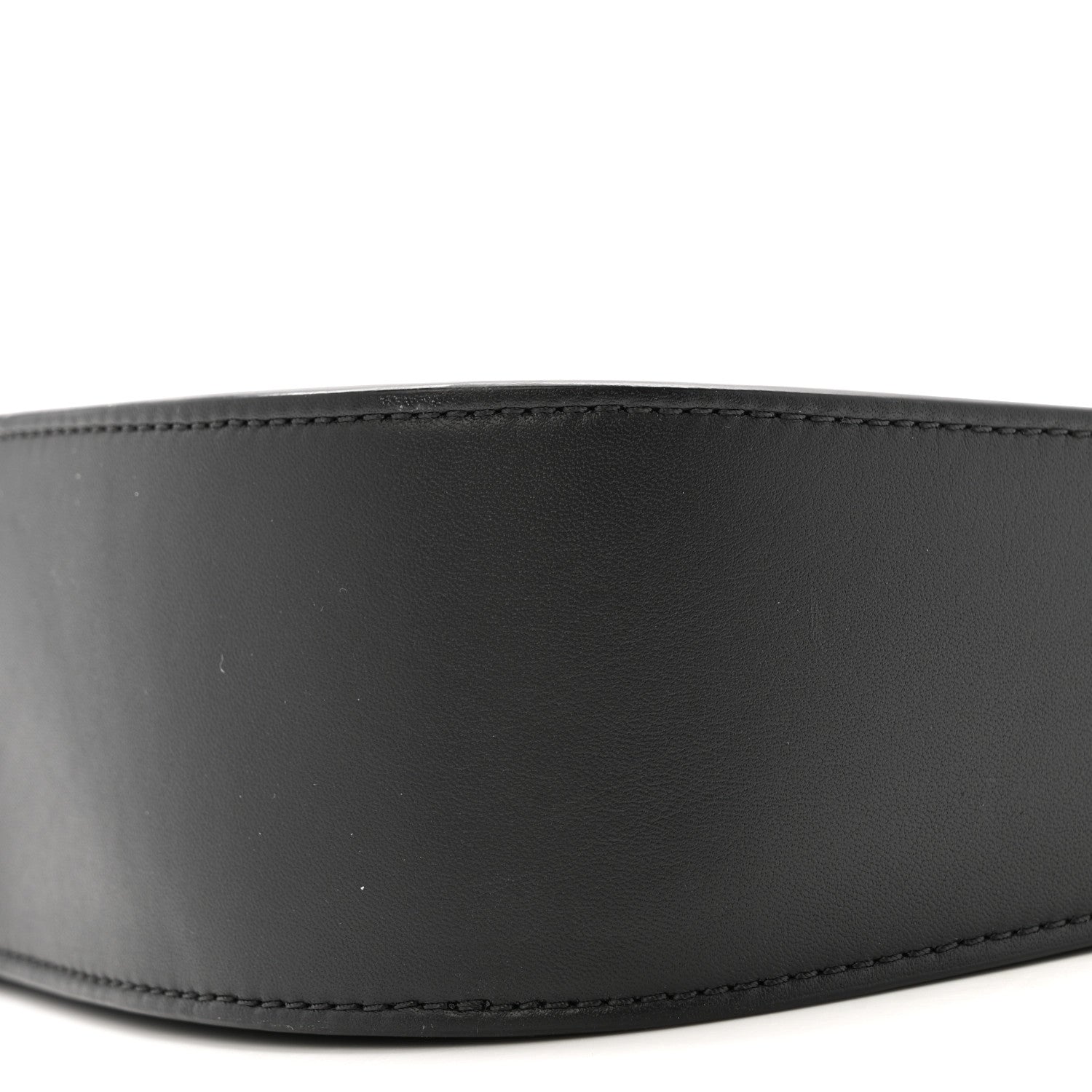 The Row Smooth Calfskin Half Moon Shoulder Bag Black 9 of 11