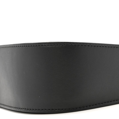 The Row Smooth Calfskin Half Moon Shoulder Bag Black 9 of 11