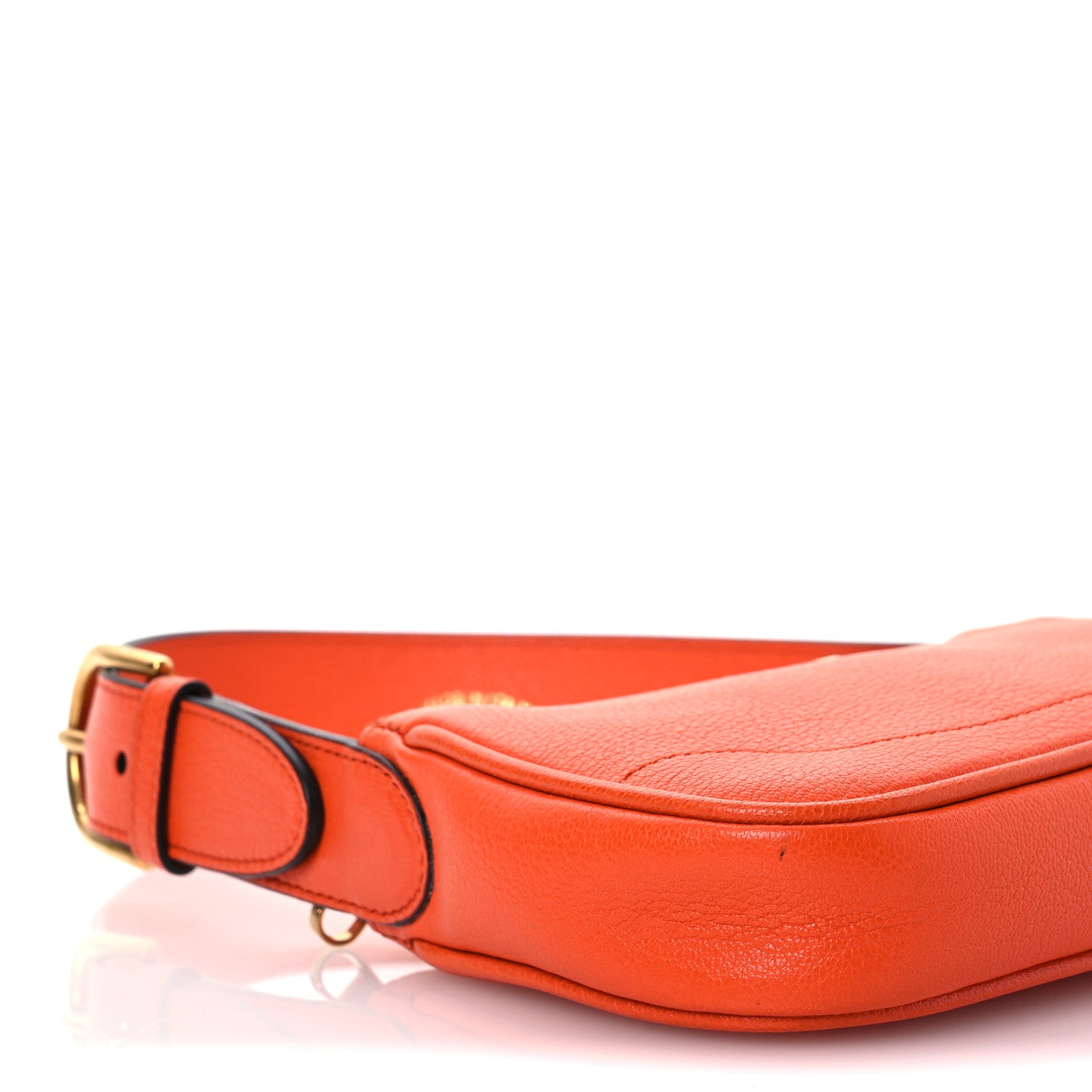 Gucci Goatskin Mini Aphrodite Shoulder Bag Orange 10 of 14
