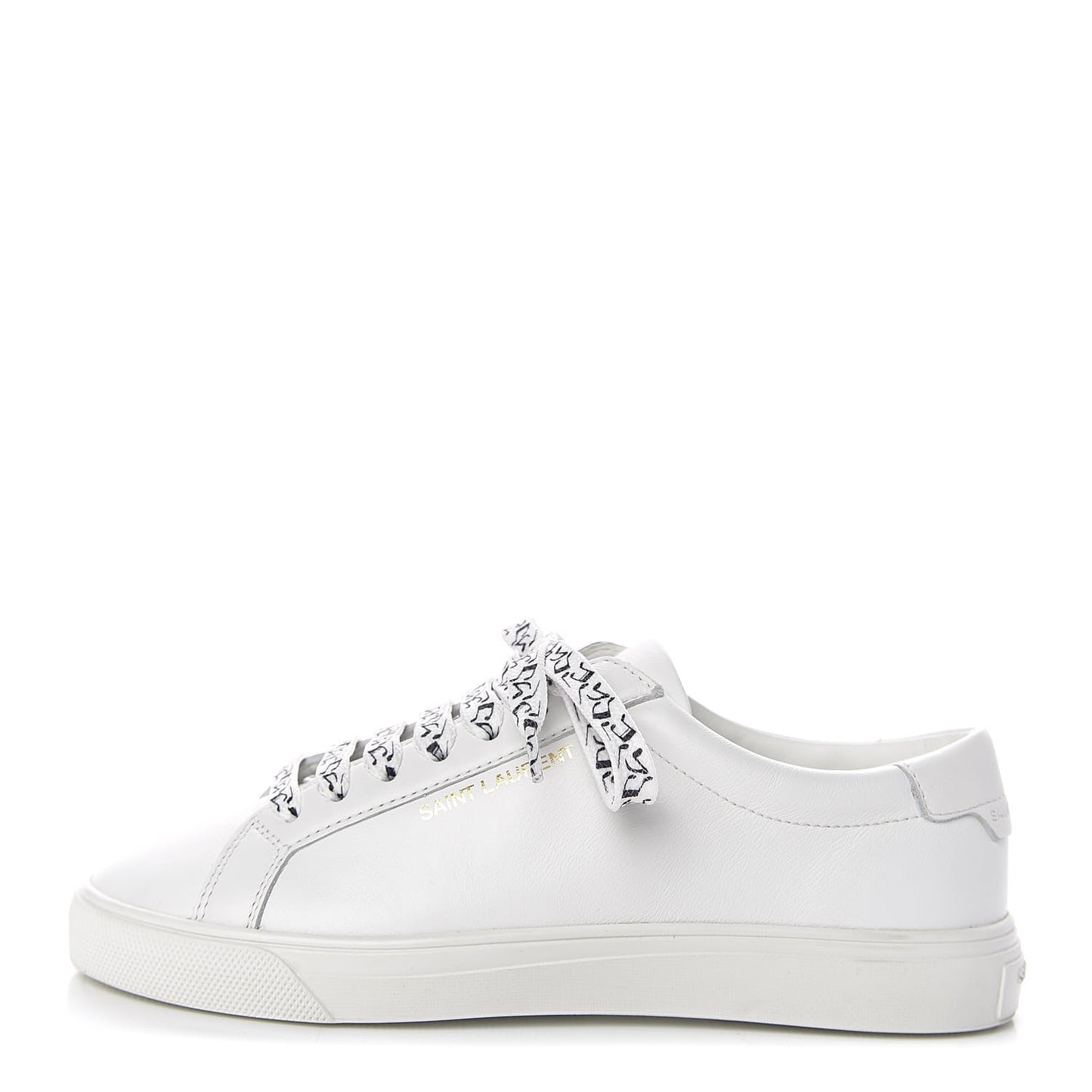 Calfskin Womens Andy Low Top Music Sneakers 34 White