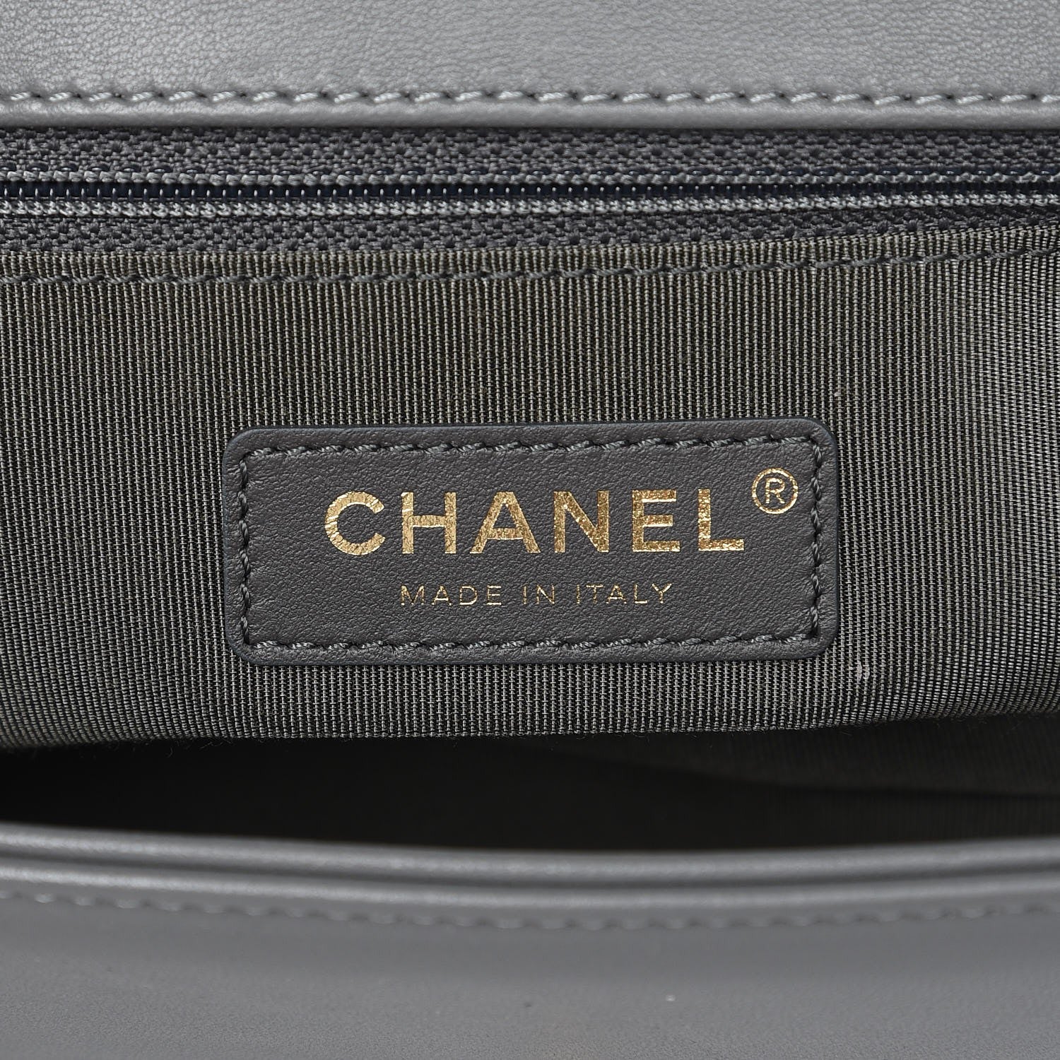 Chanel Lambskin Quilted New Medium Boy Flap Grey 6 of 7