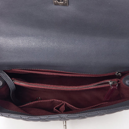 Chanel Caviar Quilted Large Coco Handle Flap Grey 6 of 9