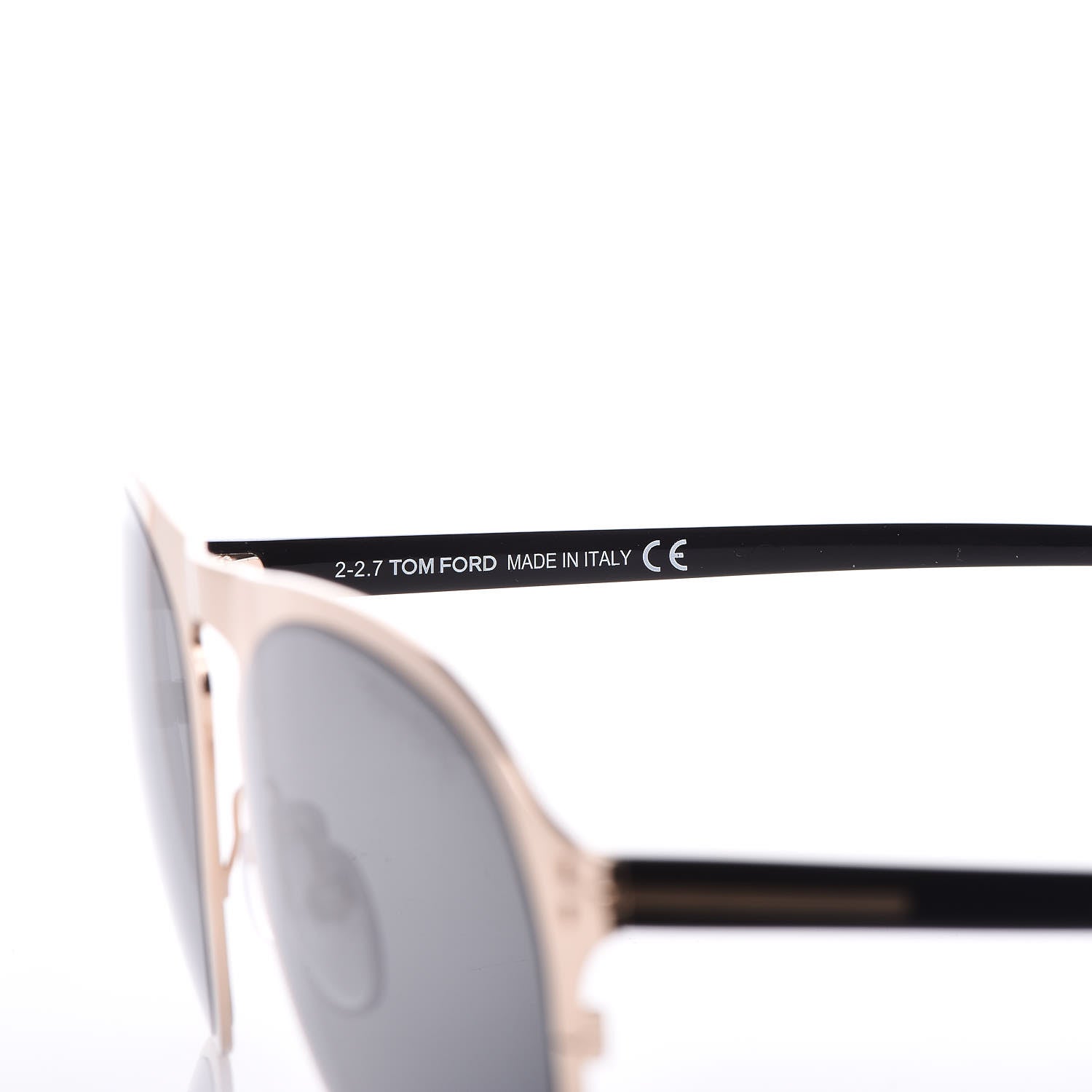 Tom Ford Bradburry Aviator Sunglasses TF525 Shiny Rose Gold Smoke 6 of 6