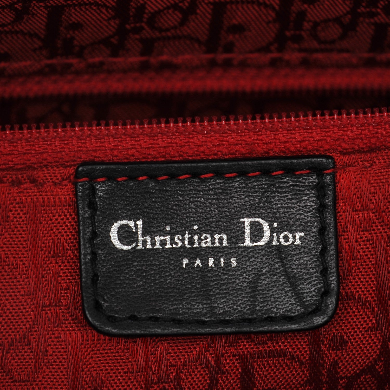 Christian Dior Lambskin Cannage Large Lady Dior Black 9 of 10
