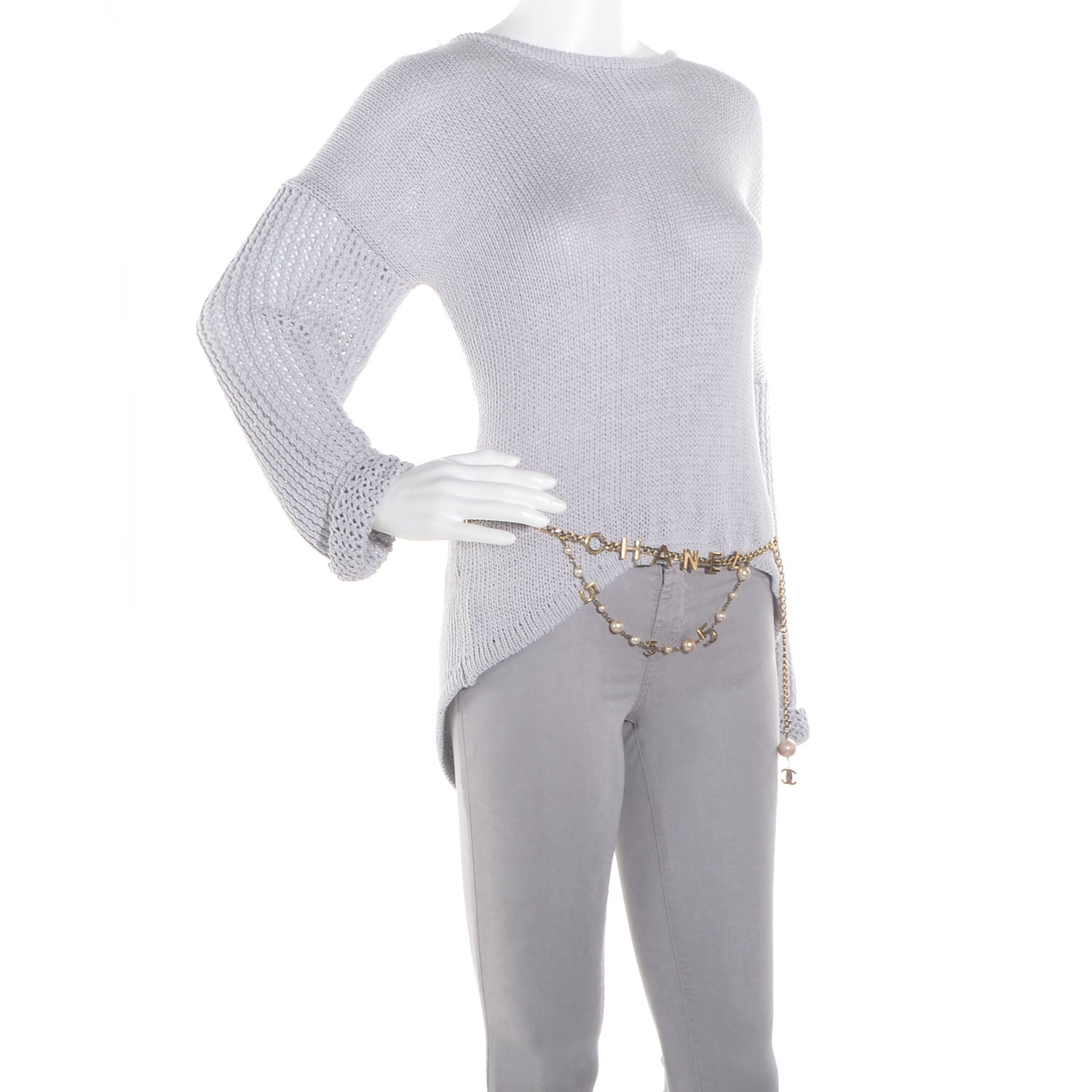 Chanel Pearl N°5 Chain Link CC Belt Gold 2 of 5