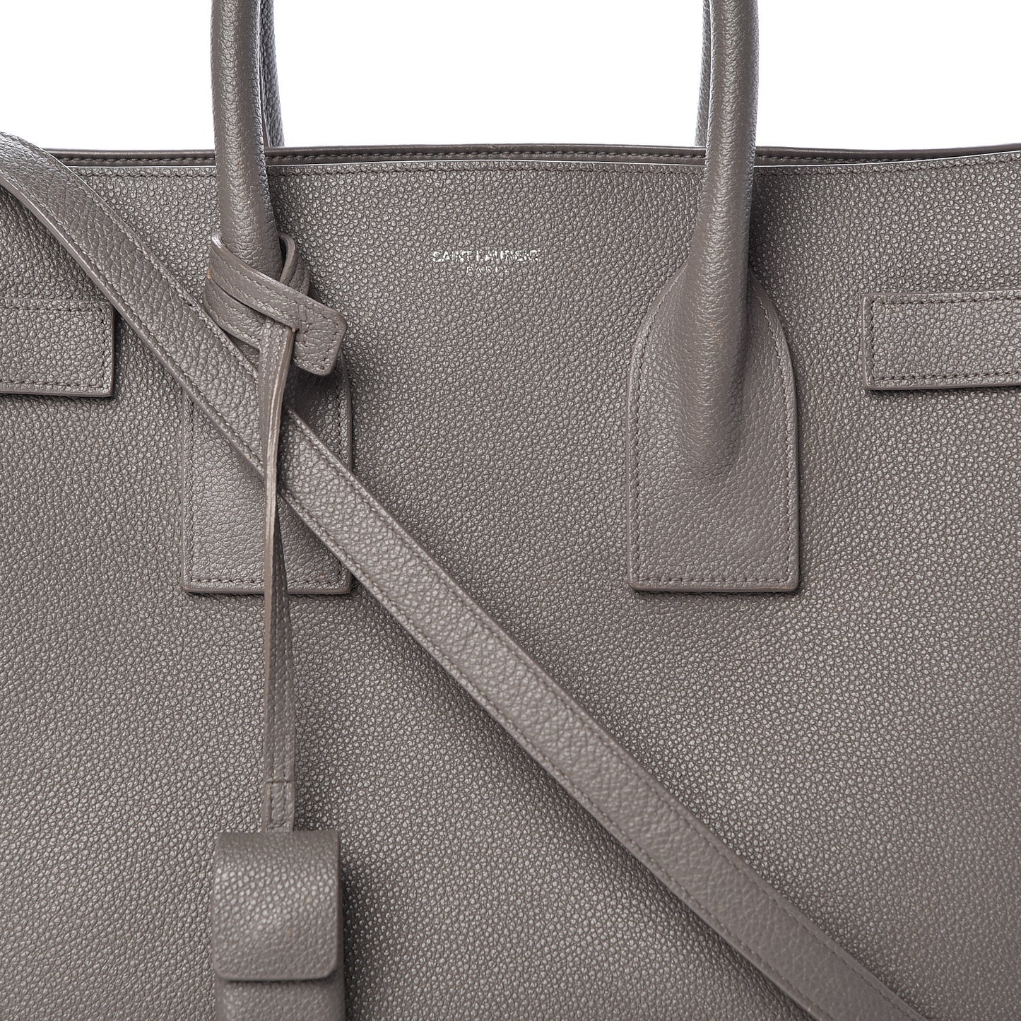 Grained Calfskin Small Sac De Jour Fog