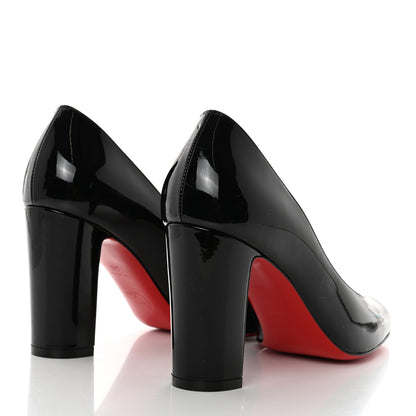 Christian Louboutin Patent Lady Gena 85 Pumps 36 Black 4 of 7