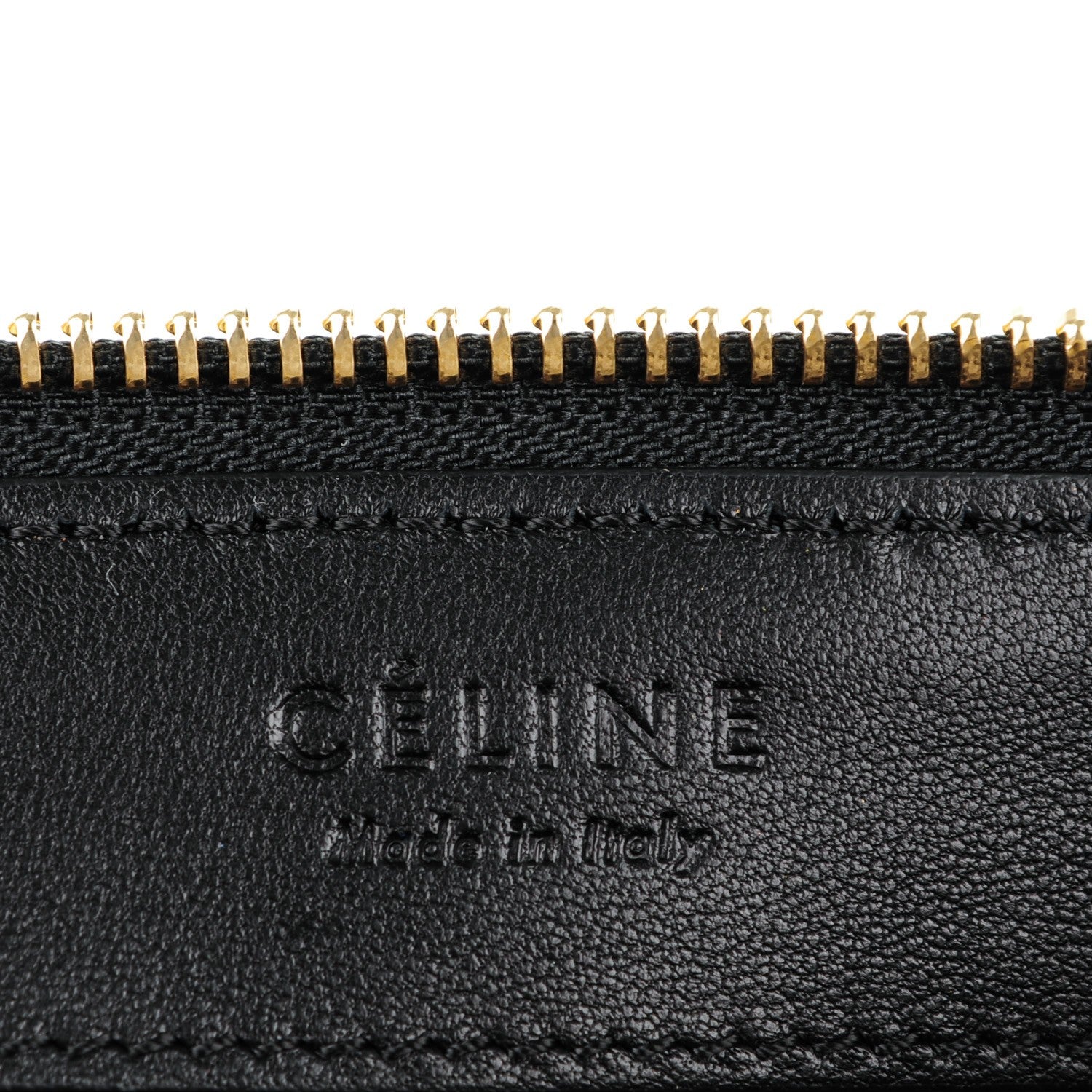Celine Lambskin Large Trio Crossbody Bag Black 6 of 7