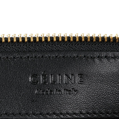 Celine Lambskin Large Trio Crossbody Bag Black 6 of 7