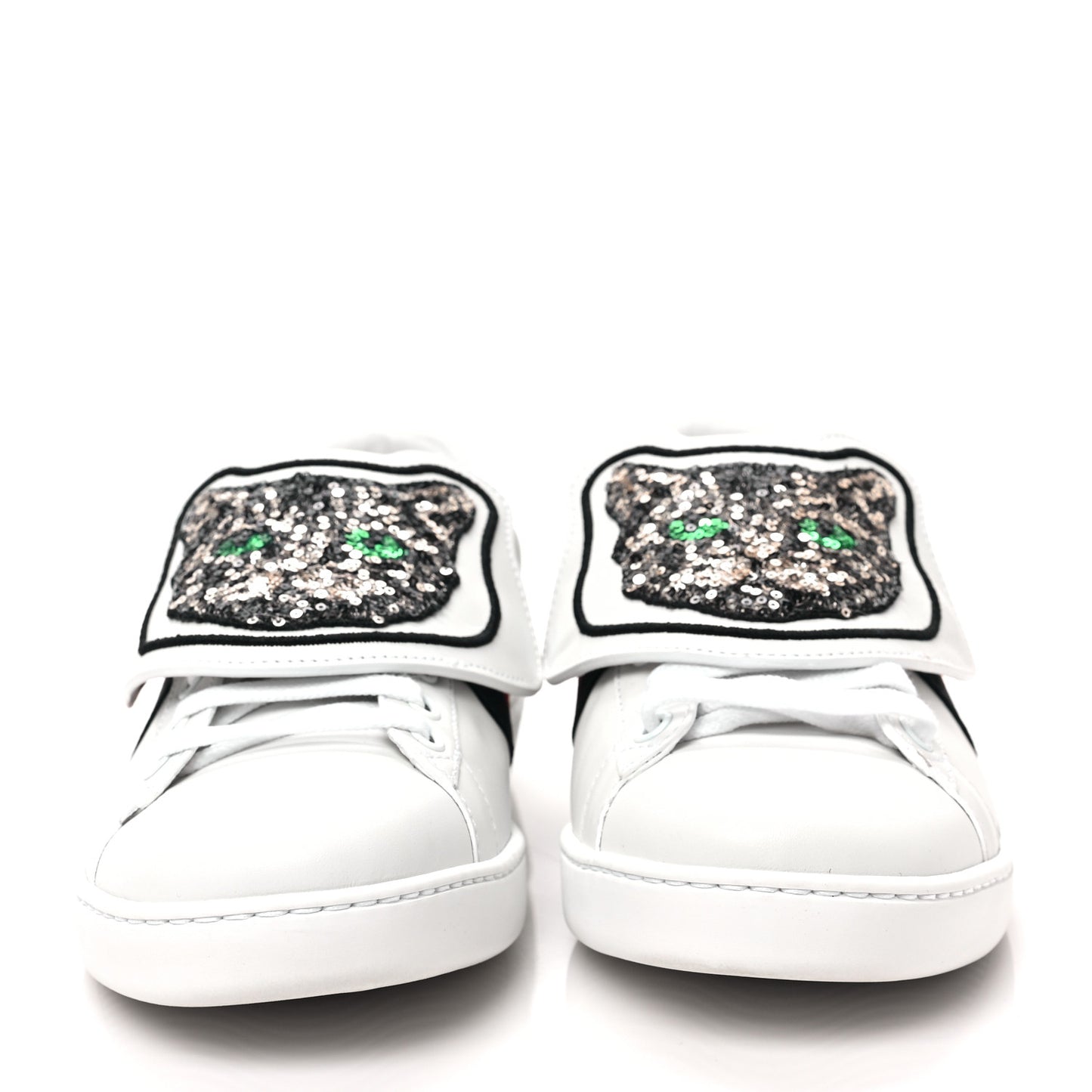 Calfskin Ayers Web Womens Ace Bow Lace Sneakers 38 White