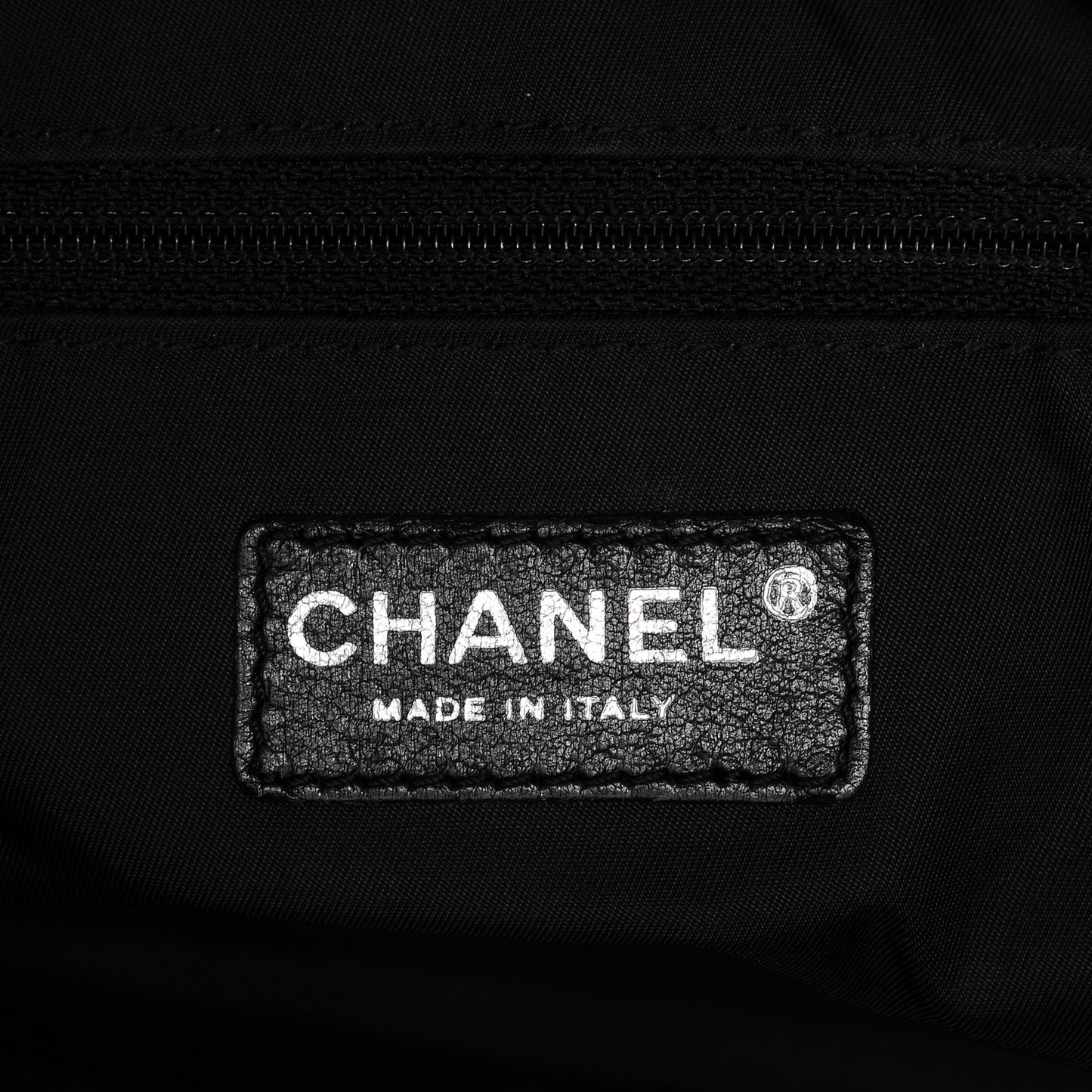 Coated Canvas Quilted Large Paris Biarritz Tote Black