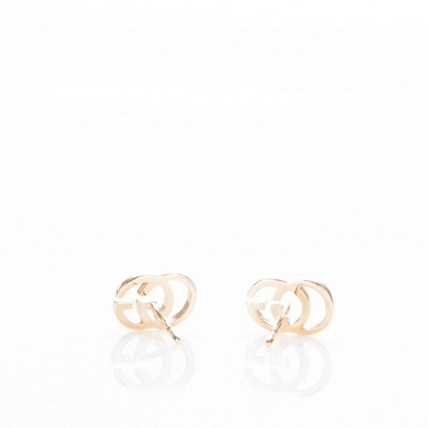 18K Yellow Gold GG Tissue Stud Earrings
