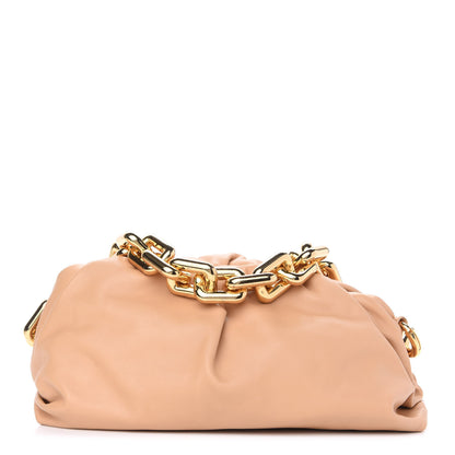 Bottega Veneta Calfskin The Pouch Chain Almond 1 of 14