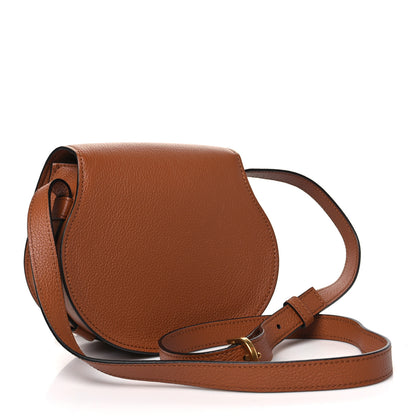Chloe Grained Calfskin Small Marcie Saddle Bag Tan 3 of 11