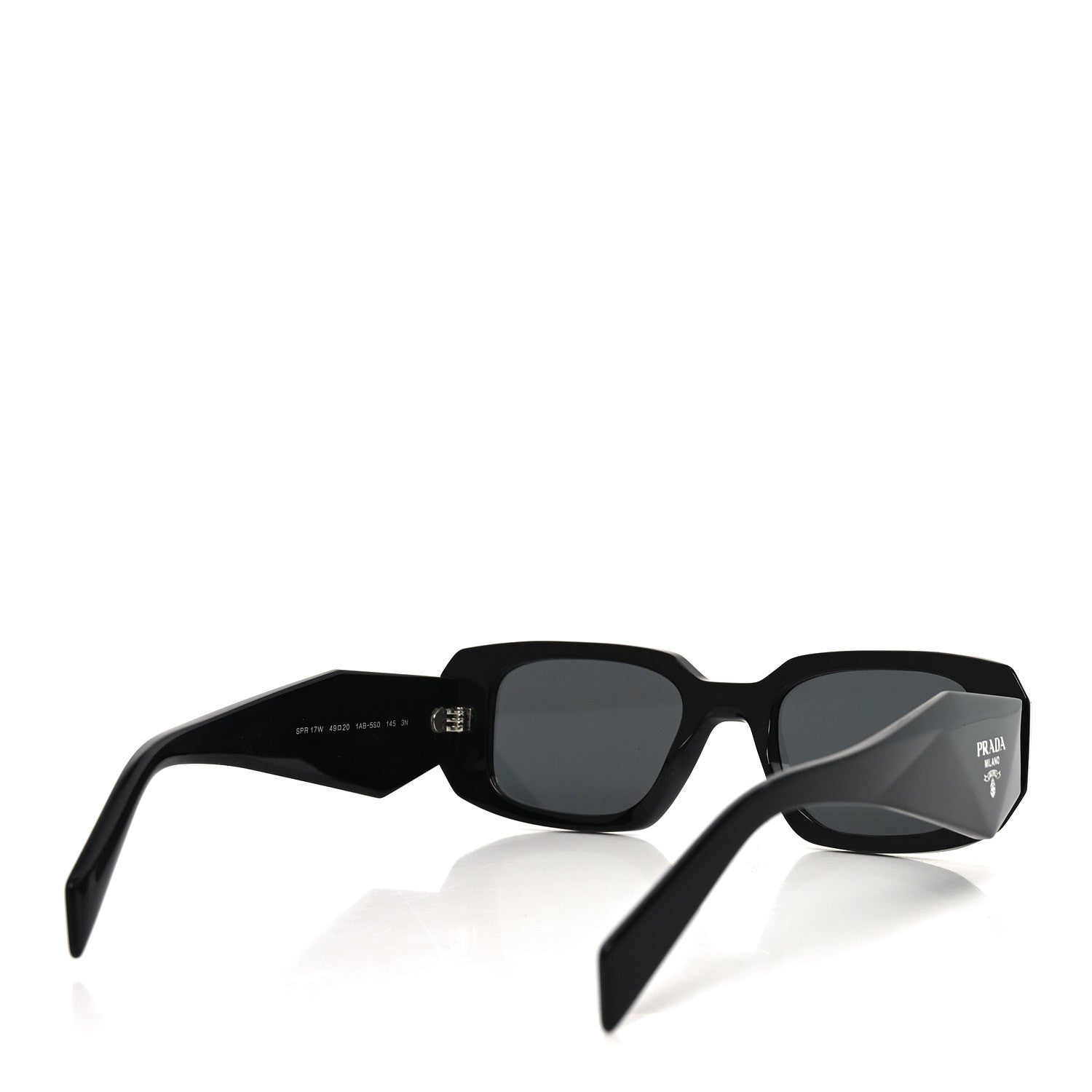 Prada Acetate Symbole Sunglasses SPR 17W Black 4 of 7