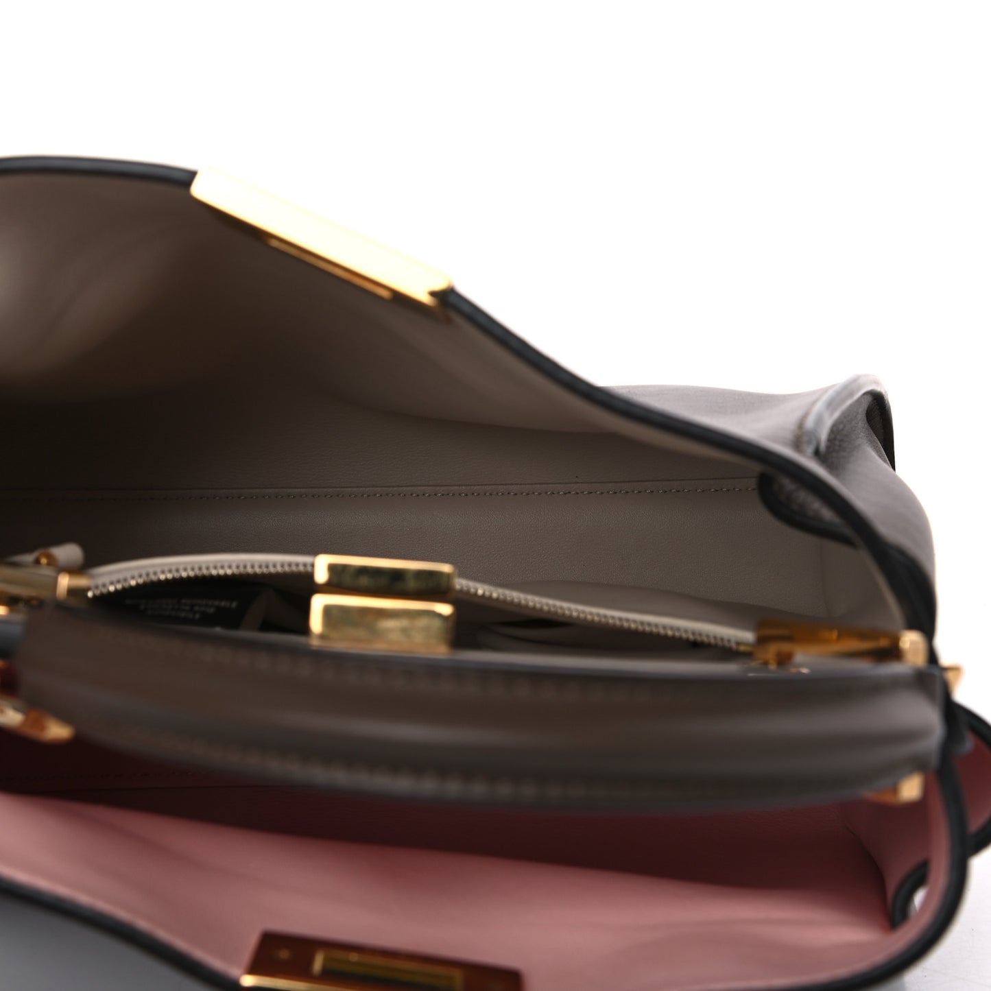 Vitello Tahiti Burro Bi-Color Medium Peekaboo Iconic Essentially Satchel Maya Camelia Confetto
