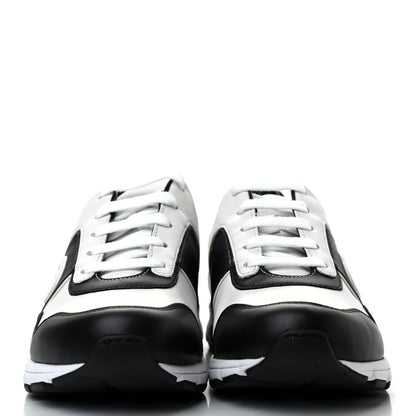 Gucci Calfskin Womens Interlocking G Sneakers 38 Black White 2 of 7