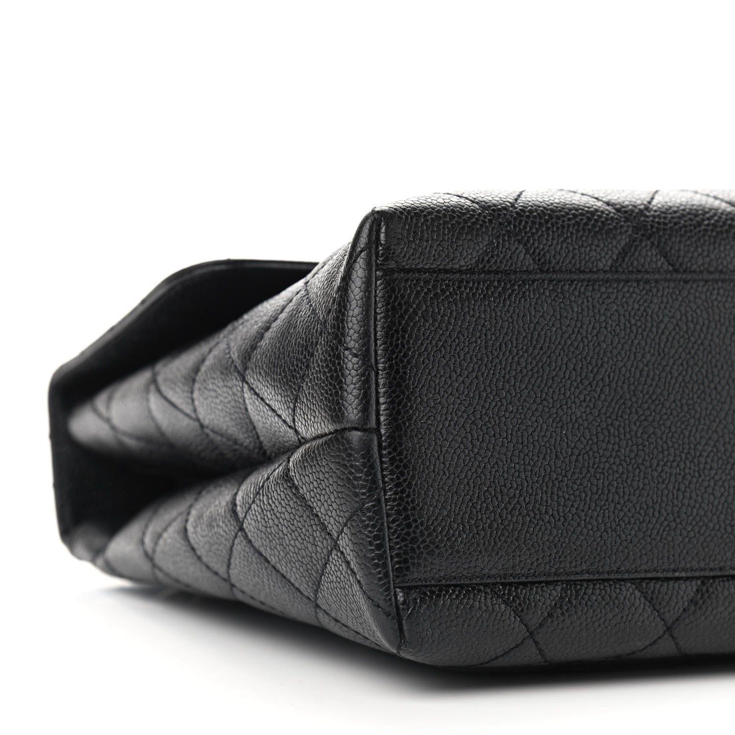 Chanel Caviar Quilted Jumbo Kelly Flap Black 7 of 9