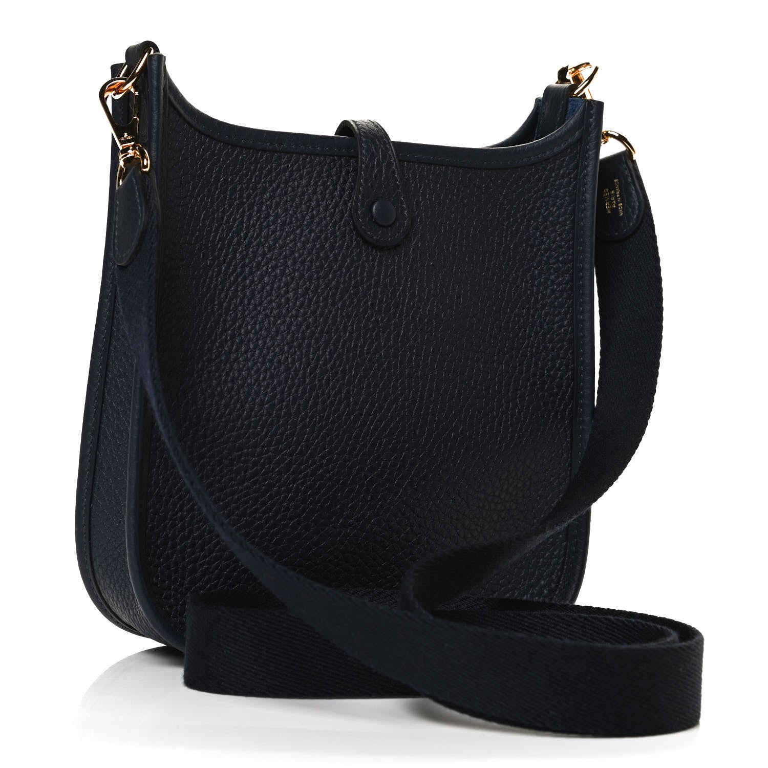 Hermes Taurillon Clemence Amazone Evelyne TPM Bleu Nuit Bleu Indigo 3 of 11