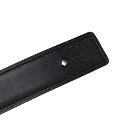 Hermes Swift Togo 32mm Guilloche H Belt 80 Black Gold 6 of 7