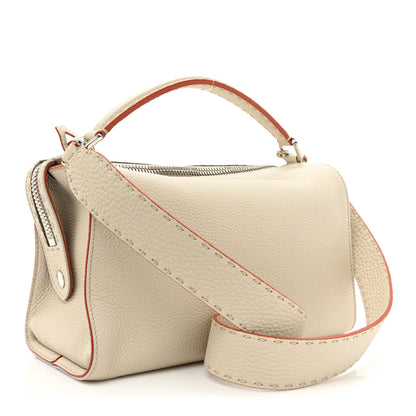 Fendi Cuoio Romano Selleria Lei Boston Tote Latte 3 of 14