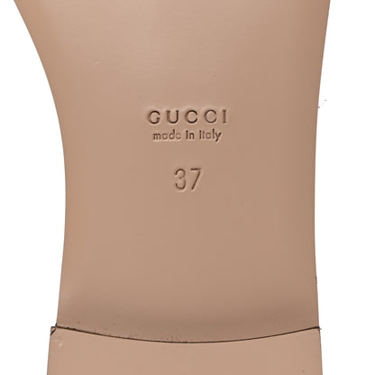 Gucci Calfskin Bamboo Buckle Sandals 37 Beige Multicolor 8 of 9