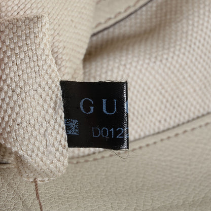 Gucci Pebbled Calfskin Large Soho Shoulder Bag Off White 7 of 9