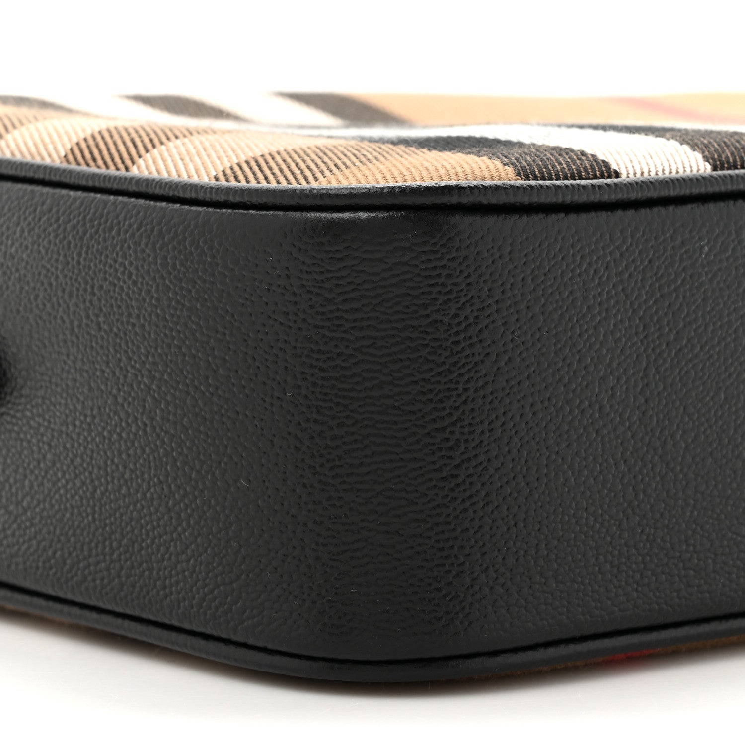 Burberry Giant Check Calfskin Large Camera Bag Black 1708768