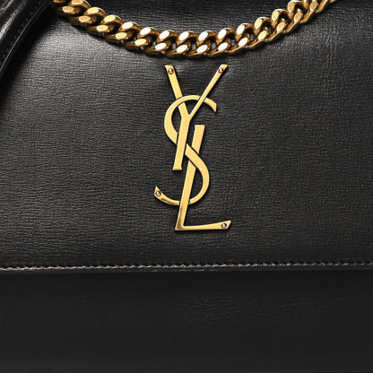 Saint Laurent Calfskin Medium Monogram Sunset Black 8 of 10
