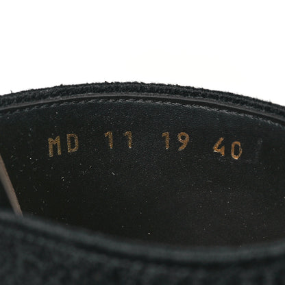 Christian Dior Cotton Embroidered Dway 85mm Slide Sandals 40 Black 6 of 8