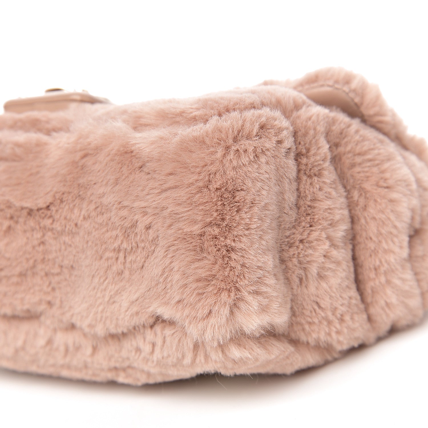 Dolce & Gabbana Faux Fur Watersnake Embellished Lucia Shoulder Bag Pink 7 of 10