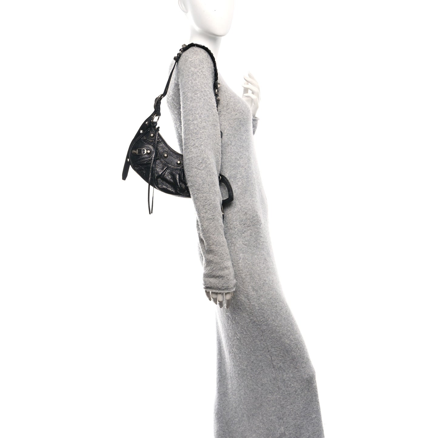 Agneau Arena Le Cagole Shoulder Bag XS Black