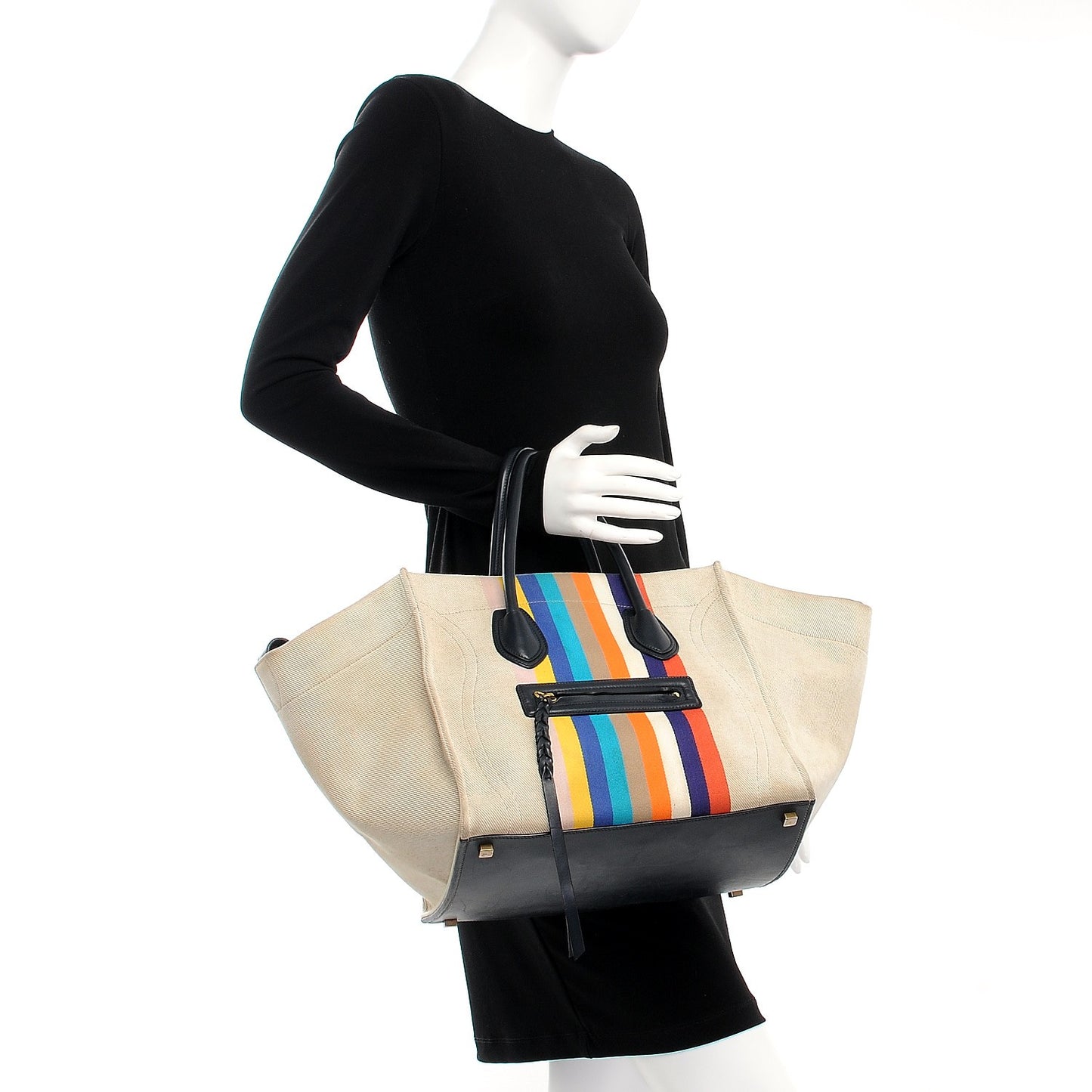 Cotton Canvas Medium Phantom Luggage Multicolor