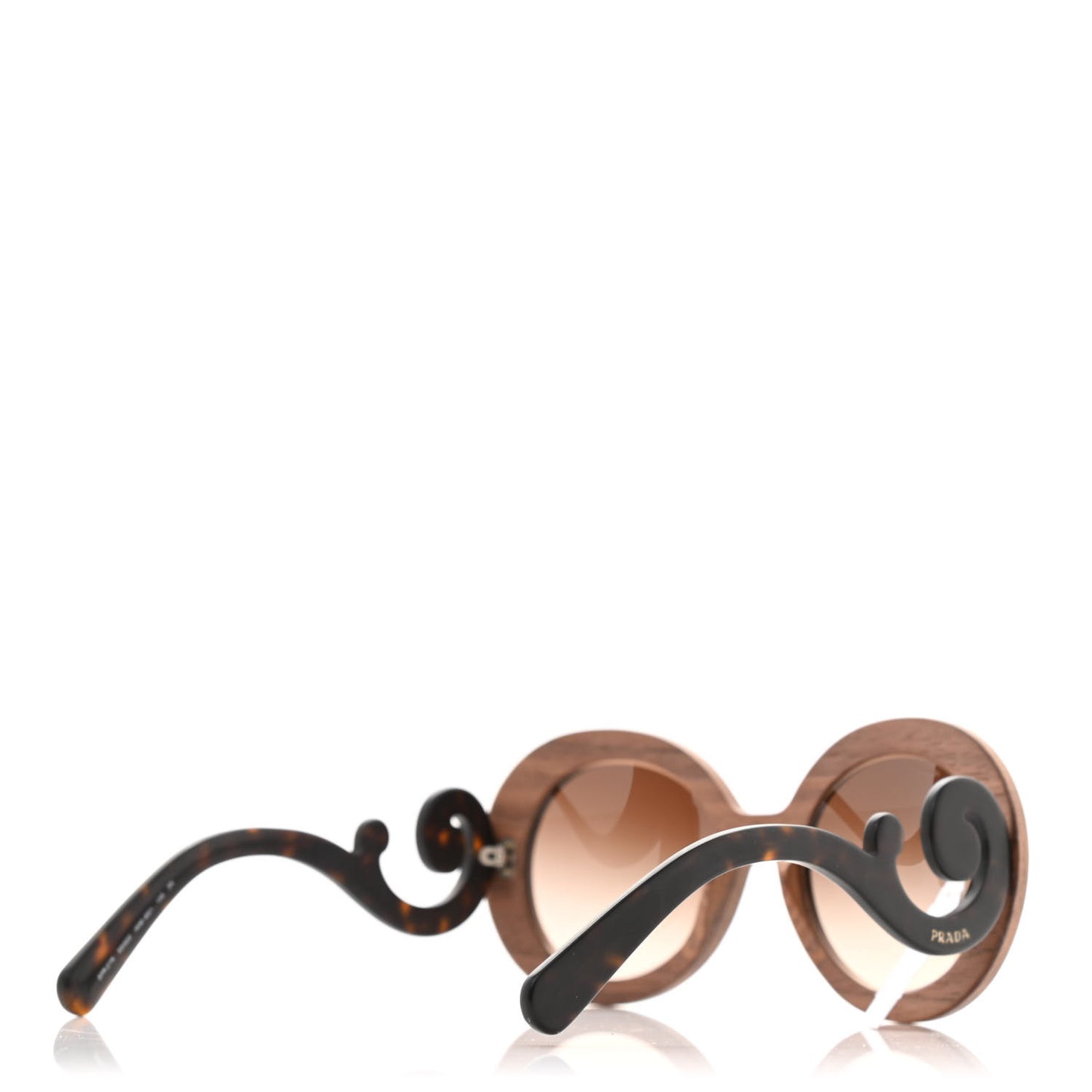 Wooden Baroque Sunglasses SPR 27R Nut Canaletto