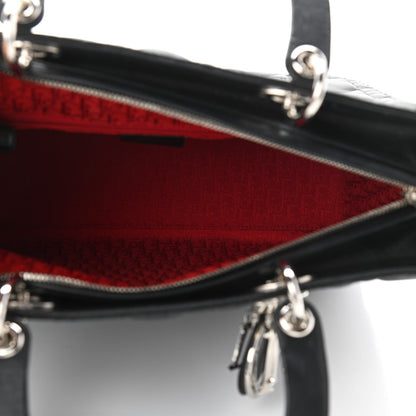Christian Dior Lambskin Cannage Large Lady Dior Black 5 of 13