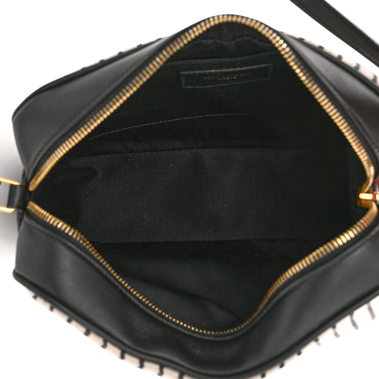 Canvas Calfskin Monogram Lou Camera Bag Black Grey Cream