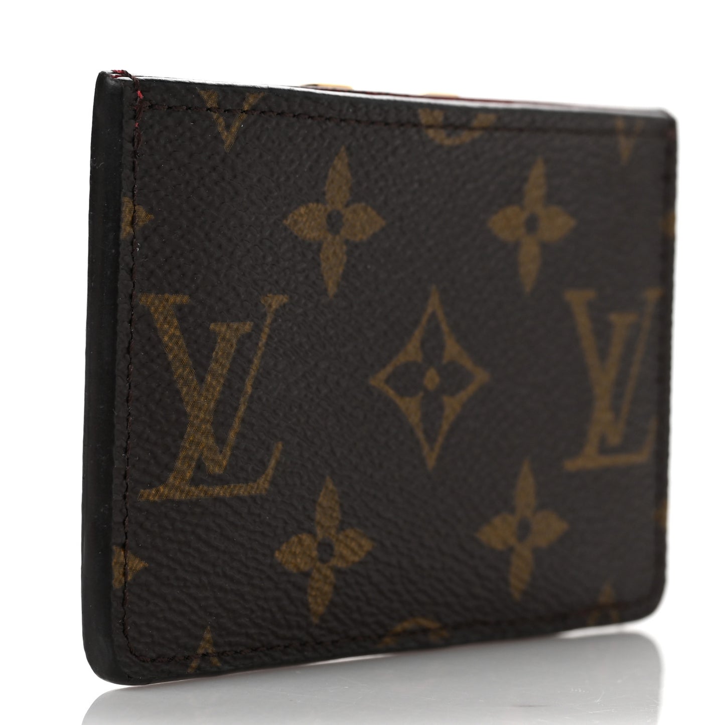 Calfskin Monogram Kimono Tote Card Holder Cherry