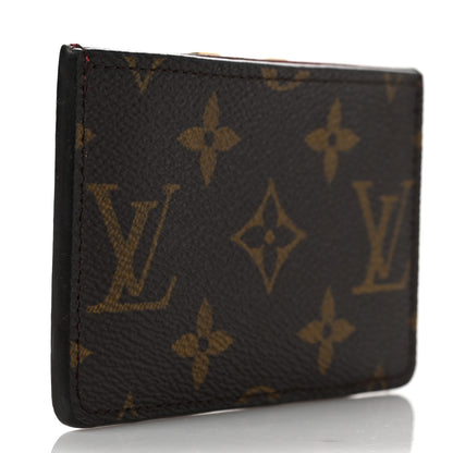 Louis Vuitton Calfskin Monogram Kimono Tote Card Holder Cherry 3 of 7