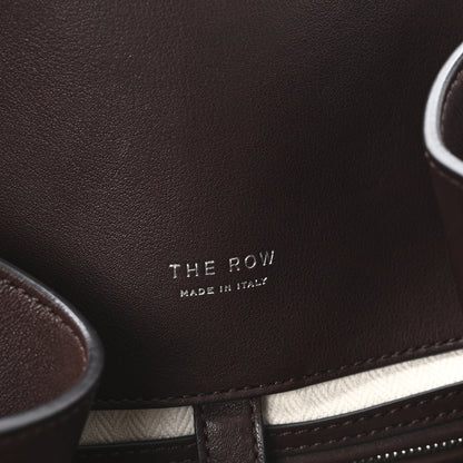 The Row Polished Saddle Calfskin Soft Margaux 15 Chestnut 6 of 10