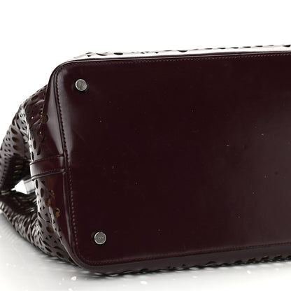 Alaia Calfskin Vienne Mina 32 Bag Dark Brown 9 of 10
